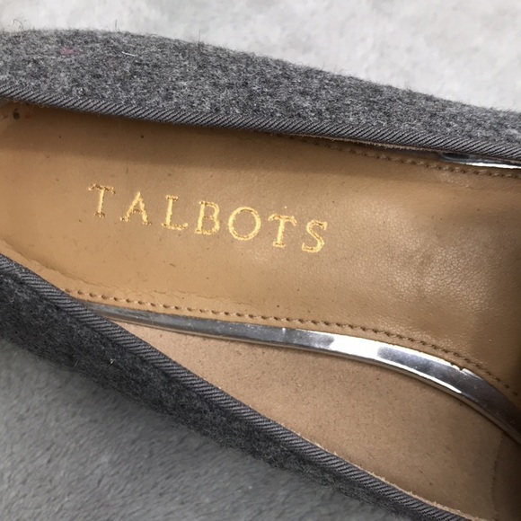 Talbots Light Gray Ryan Novelty Dog Holiday Loafer Flats Size 7M New - Picture 3 of 11